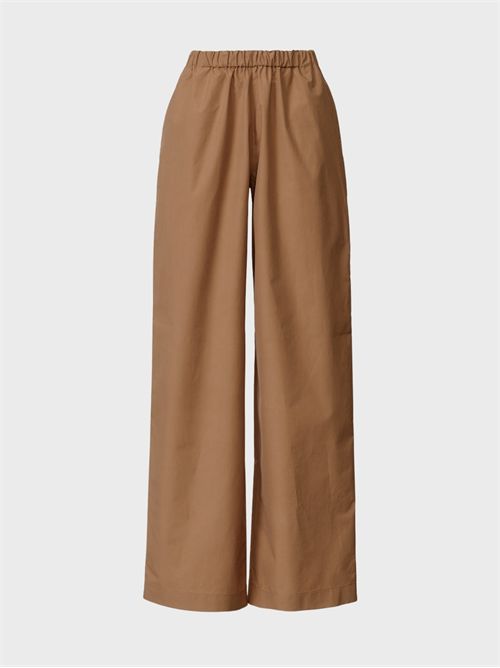 Pantalone in popeline di cotone con elastico in vita e filo diamante FABIANA FILIPPI | PAD266F456L5821268